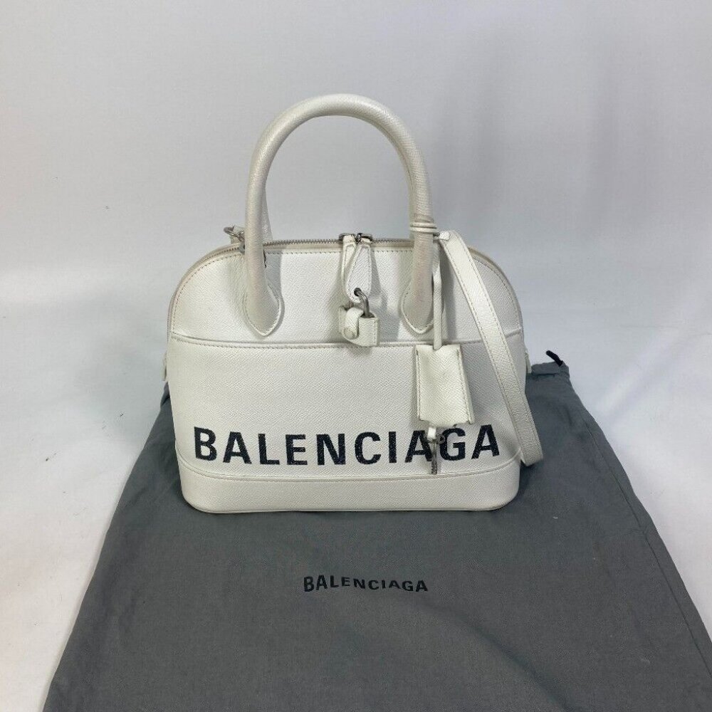 Authentic BALENCIAGA Bicolor bag Ville top handle S 2WAY Bag